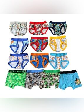 Boys Underwear Lot | Minecraft Blippi DC Comics | Size 4/4T